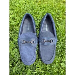 Steve Madden Loafers Mens Dress Shoes Slip On Textured Blue Size 7‎